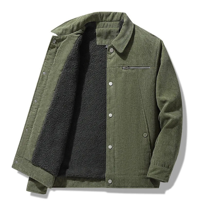 Chamarra Casual Cuello Polo Corte Regular para Hombre Alessandro Stefano Romano®