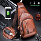 Bolsa Bag de Cuero Genuino para Hombre Stefano Romano®