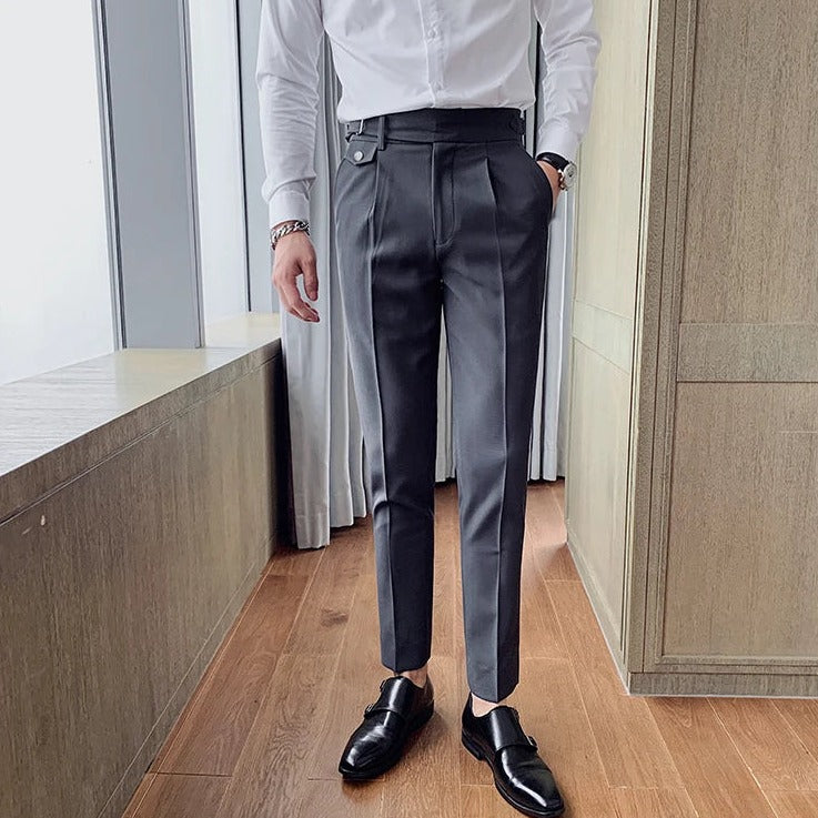 Pantalón de Vestir Slim Fit Gurkha para Hombre Leonardo Stefano Romano®