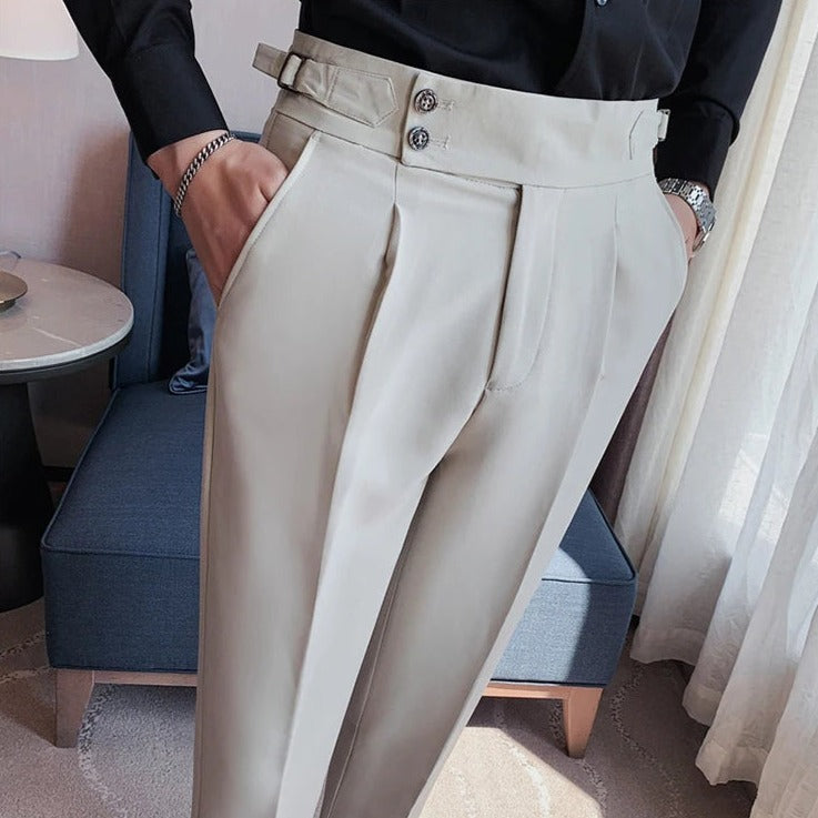 Pantalón de Sastre Algodón para Hombre Stefano Romano®