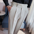 Pantalón de Sastre Algodón para Hombre Stefano Romano®
