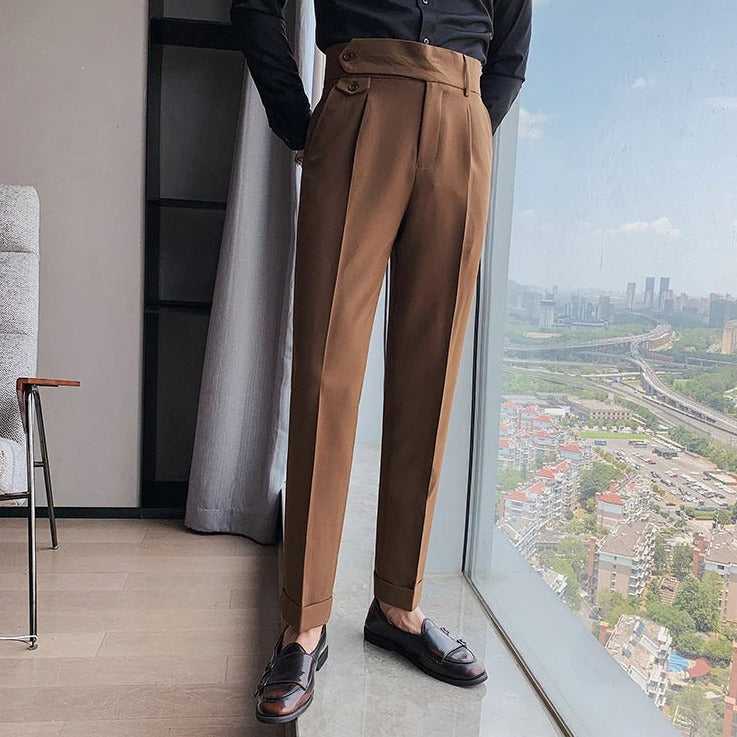 Pantalón de Vestir Slim Fit Gurkha para Hombre Enzo Stefano Romano®