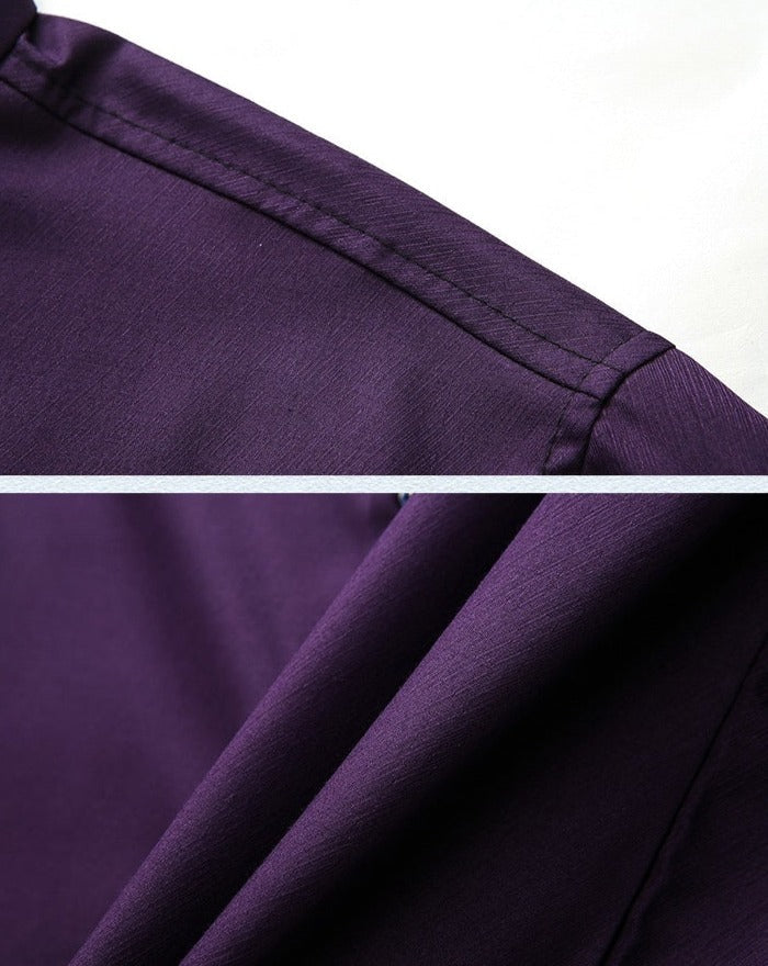 Camisa de Vestir Manga Larga para Hombre Plus Size Stefano Romano®