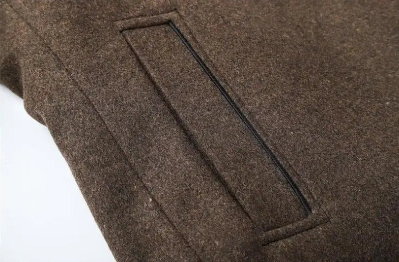 Abrigo Trench Coat de Lana para Hombre de Diseñador Stefano Romano®
