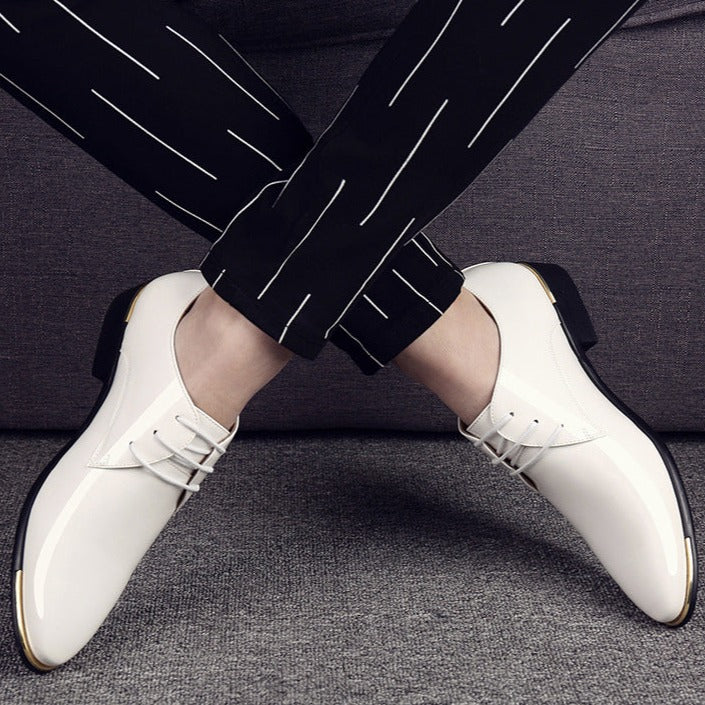 Zapato de Cuero Charolado para Hombre Luca Stefano Romano®