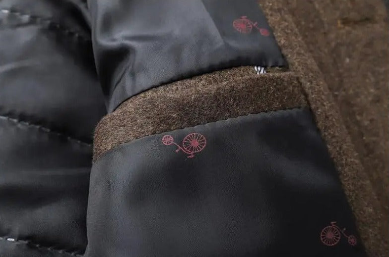 Abrigo Trench Coat de Lana para Hombre de Diseñador Stefano Romano®