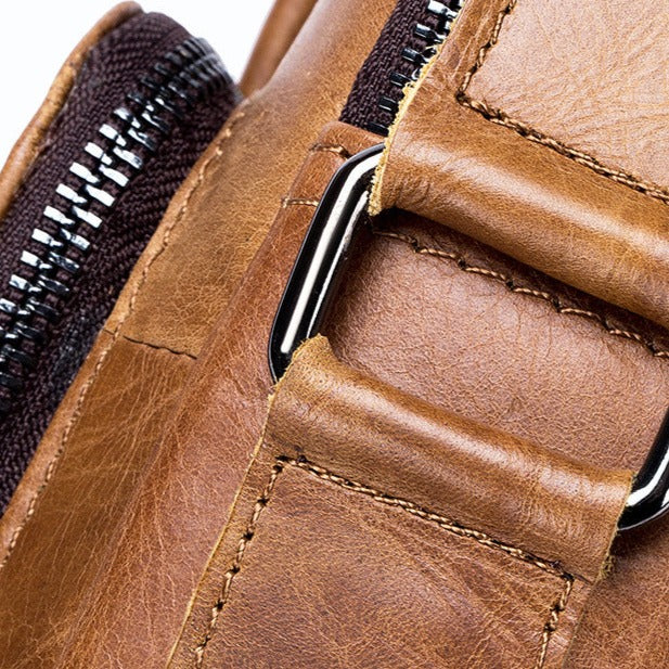 Bolsa Pequeña de Cuero Genuino para Hombre Marco Stefano Romano®
