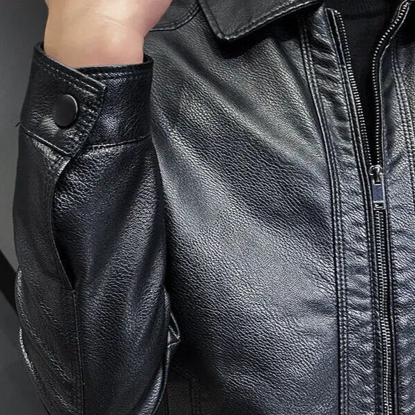 Chamarra de Cuero para Hombre Leonardo Stefano Romano®