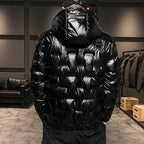 Abrigo Negro para Hombre Acolchado Burbuja Stefano Romano®