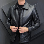 Chamarra de Cuero para Hombre Leonardo Stefano Romano®
