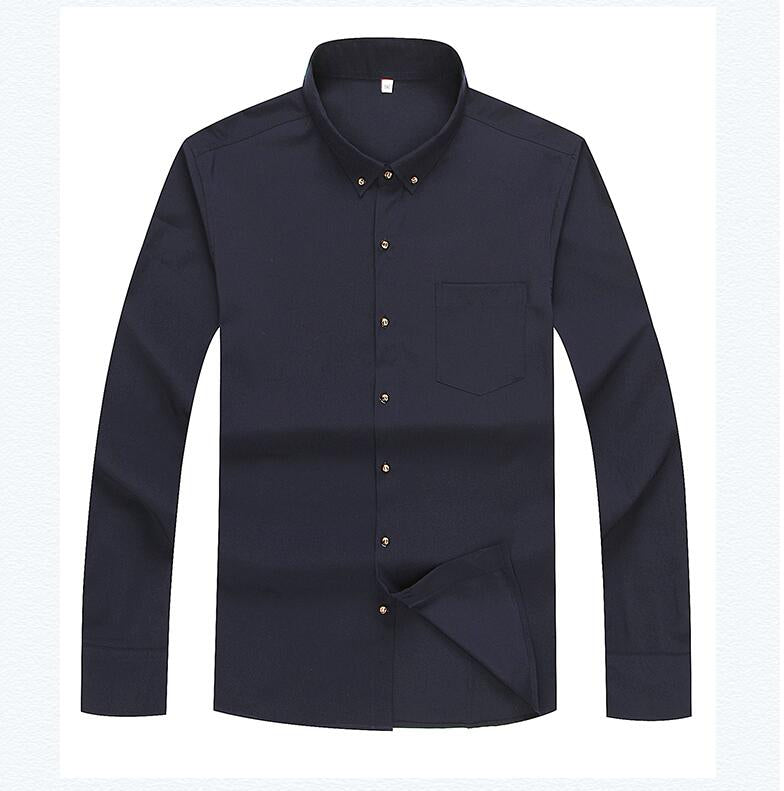 Camisa de Vestir Manga Larga para Hombre Plus Size Stefano Romano®