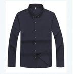 Camisa de Vestir Manga Larga para Hombre Plus Size Stefano Romano®