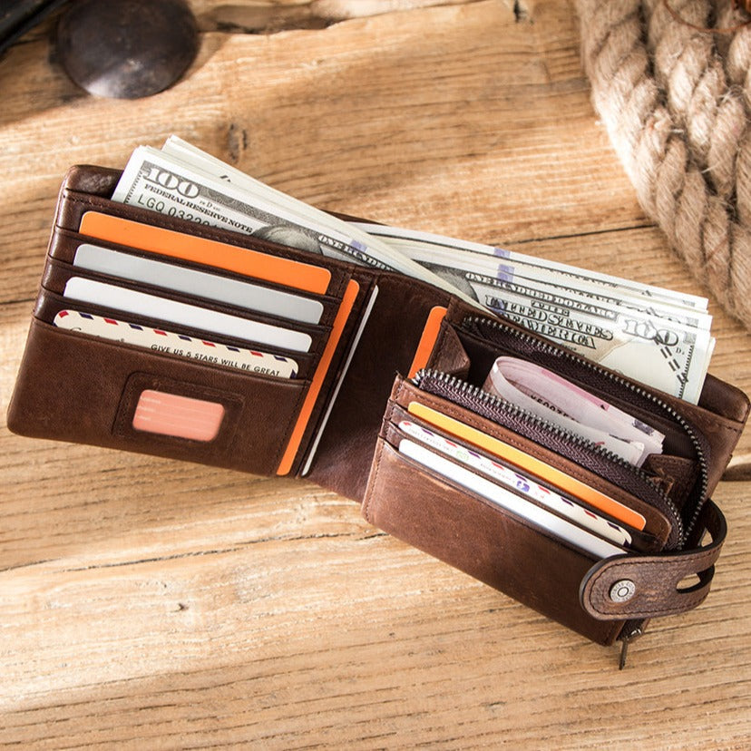 Cartera para Hombre de Cuero Genuino Stefano Romano®