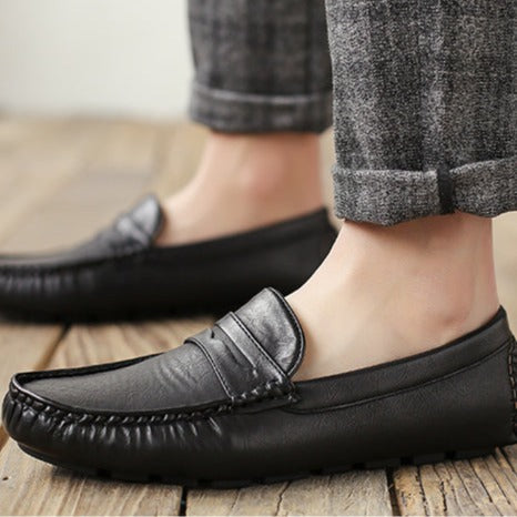 Mocasín de Cuero Genuino Antiderrapante para Hombre Stefano Romano®