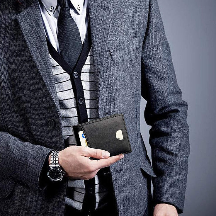 Cartera de Cuero para Hombre Antirrobo con Tecnología RFID Stefano Romano®