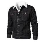 Chamarra de Mezclilla con Forro de Lana Cuello Polo para Hombre Marco Stefano Romano®