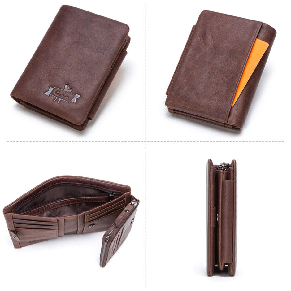 Cartera de Cuero Genuino para Hombre Marco Stefano Romano®