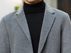 Abrigo de Lana de Diseñador Corte Regular para Hombre Alessandro Stefano Romano®