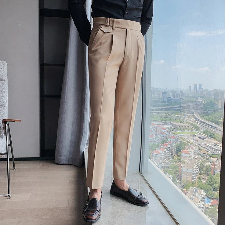 Pantalón de Vestir Slim Fit Gurkha para Hombre Leonardo Stefano Romano®