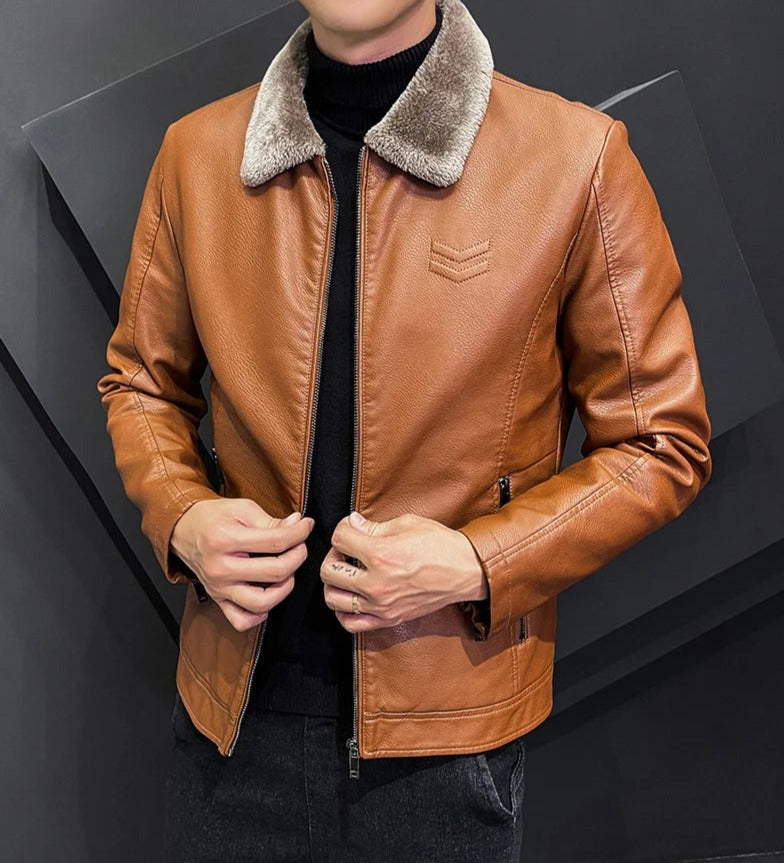 Chamarra de Cuero para Hombre Alessandro Stefano Romano®