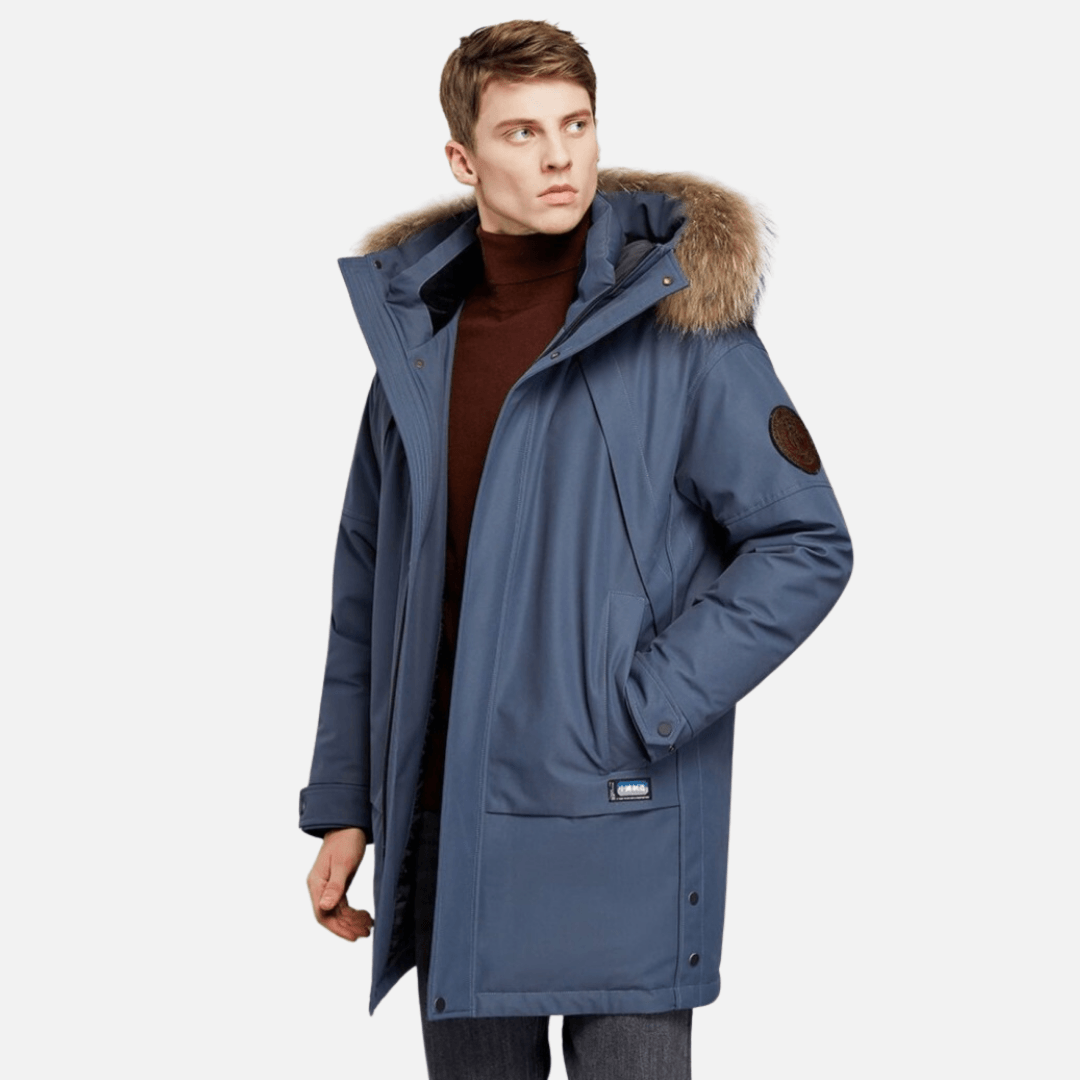 Chamarra Larga Térmica Impermeable para Hombre Stefano Romano®