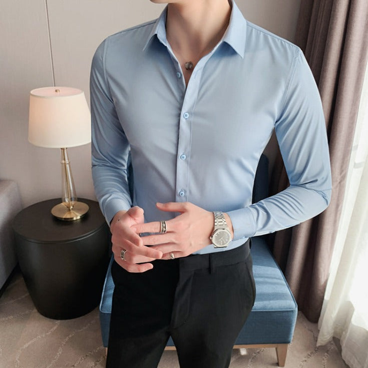 Camisa de Vestir Poliéster para Hombre Luca Stefano Romano®