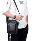 Bolsa Pequeña de Cuero Genuino para Hombre Marco Stefano Romano®