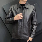 Chamarra de Cuero para Hombre Leonardo Stefano Romano®