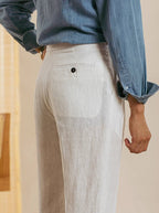 Pantalón de Vestir de Lino para Hombre Stefano Romano®