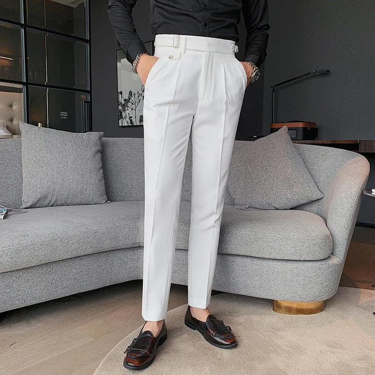 Pantalón de Vestir Slim Fit Gurkha para Hombre Leonardo Stefano Romano®