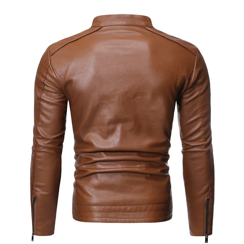 Chamarra de Cuero para Hombre Matteo Stefano Romano®