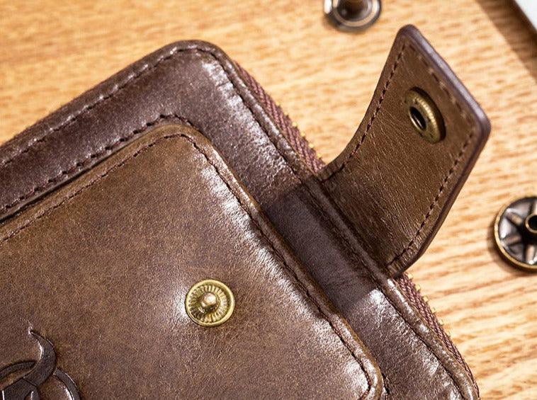 Cartera de Cuero Genuino Bull Stefano Romano®