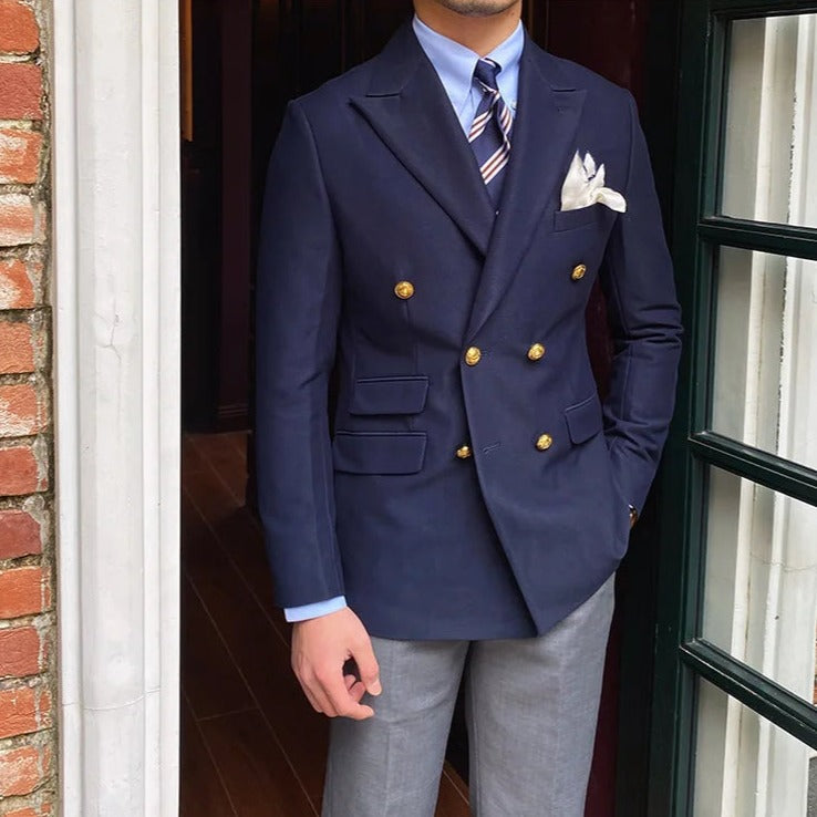 Blazer Slim Cruzado para Hombre Marco Stefano Romano®