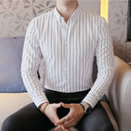 Camisa de Vestir Sport Fino Moderno Poliéster para Hombre Alessandro Stefano Romano®