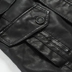 Chamarra Larga de Cuero para Hombre Stefano Romano®