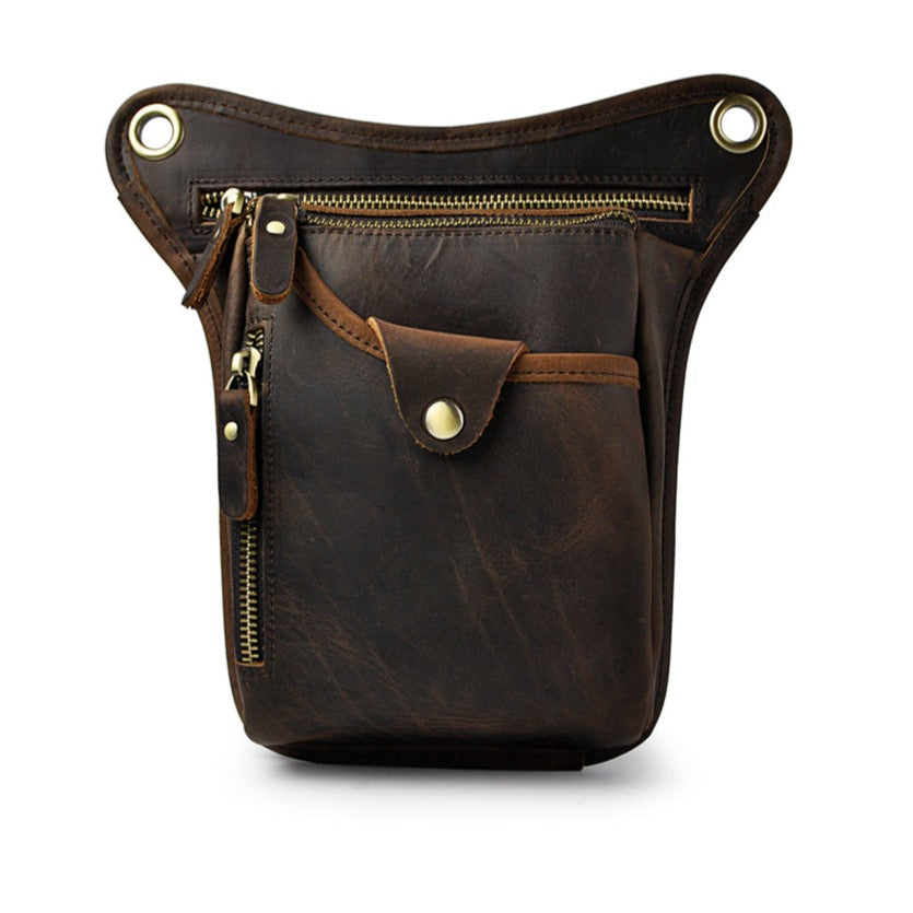 Riñonera de Cuero Genuino para Hombre Stefano Romano®