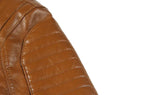 Chamarra de Cuero Slim Fit Diseñador Premium para Hombre Marco Stefano Romano®