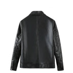 Chamarra de Cuero con Cuello Polo para Hombre Marco Stefano Romano®