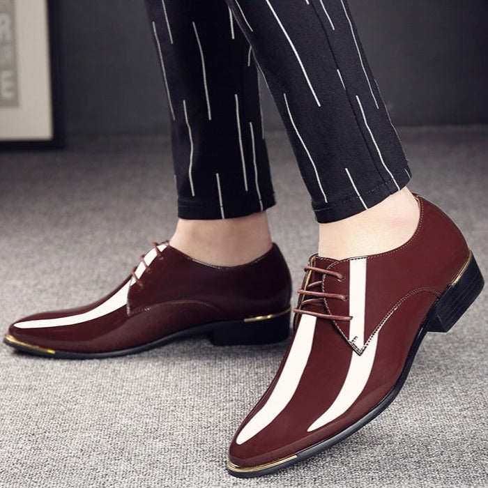 Zapato de Cuero Charolado para Hombre Luca Stefano Romano®
