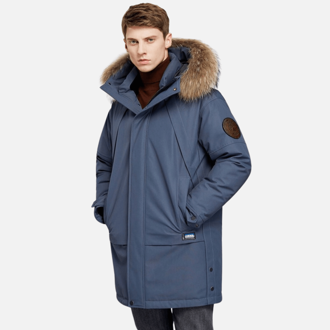 Chamarra Larga Térmica Impermeable para Hombre Stefano Romano®