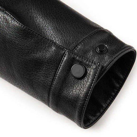 Chamarra de Cuero Diseñador Premium para Hombre Stefano Romano®