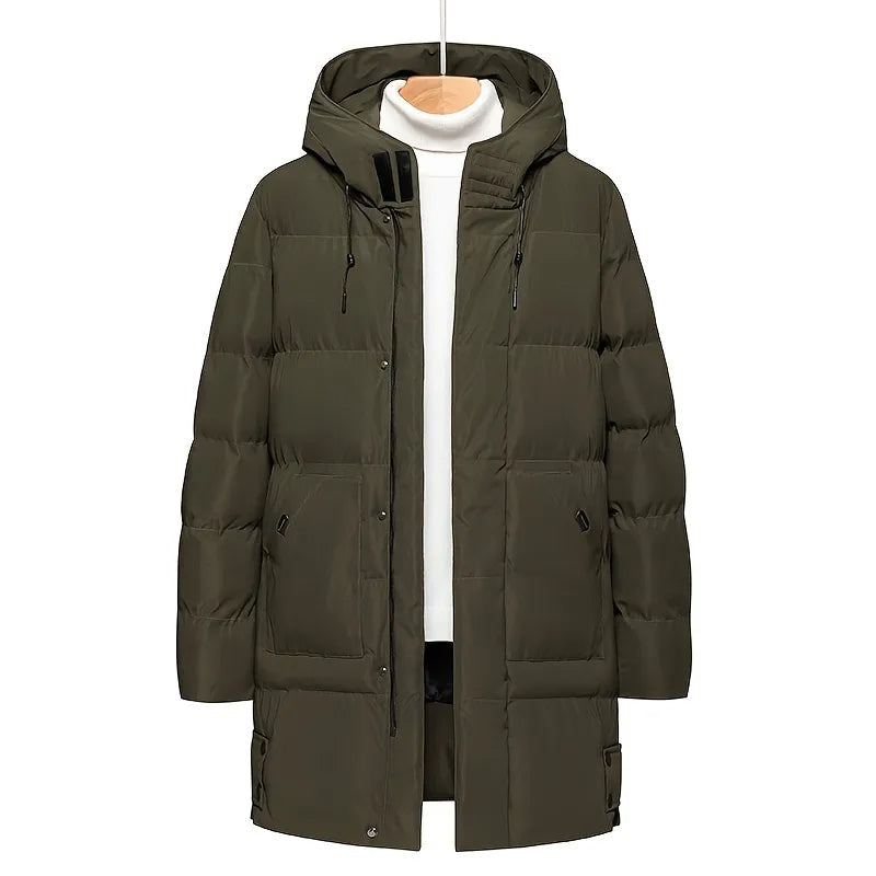 Chamarra Puffer Larga Plus Size para Hombre Stefano Romano®