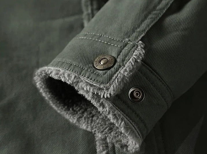 Chamarra Militar con Forro de Lana para Hombre Stefano Romano®