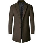 Abrigo de Lana de Diseñador Slim Fit para Hombre Luca Stefano Romano®
