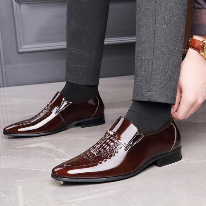 Zapato de Cuero Charolado para Hombre Marco Stefano Romano®