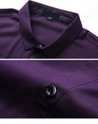 Camisa de Vestir Manga Larga para Hombre Plus Size Stefano Romano®