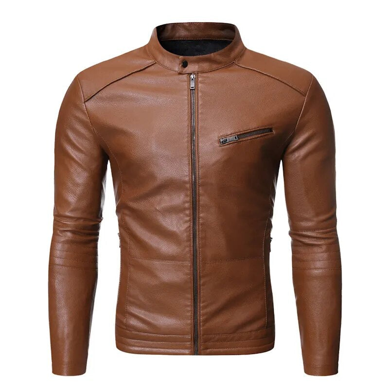 Chamarra de Cuero para Hombre Matteo Stefano Romano®