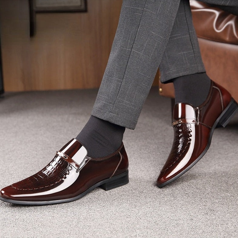 Zapato de Cuero Charolado para Hombre Marco Stefano Romano®