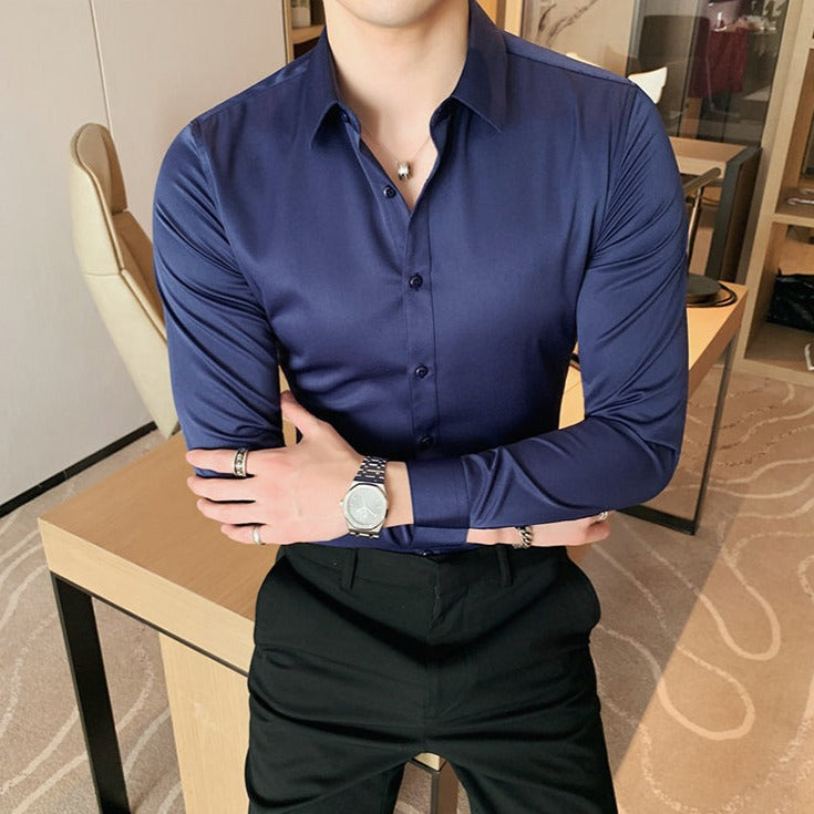 Camisa de Vestir Poliéster para Hombre Luca Stefano Romano®