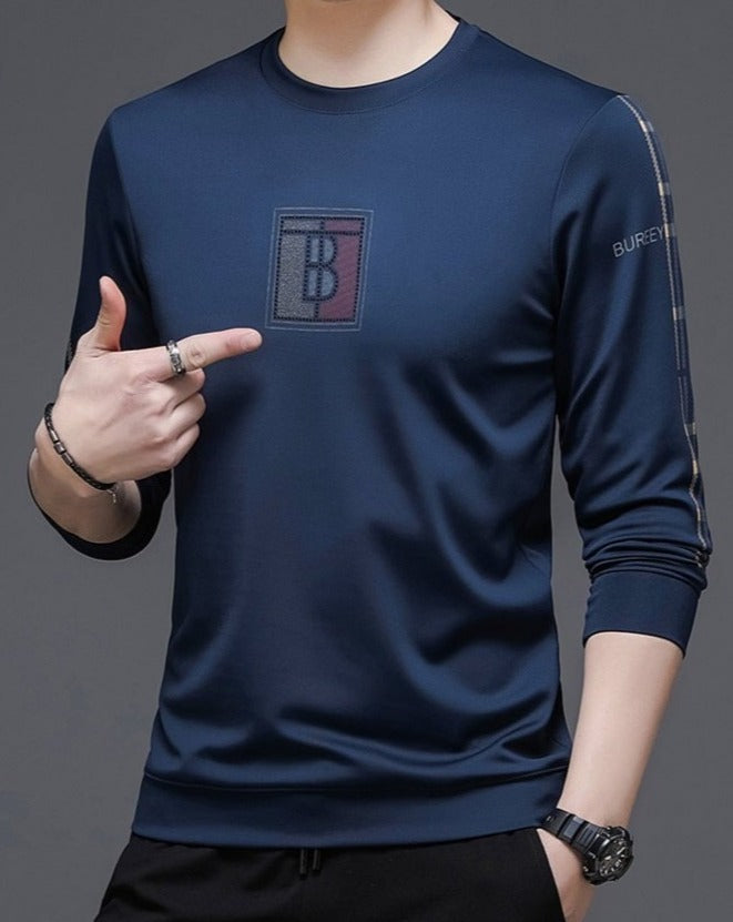 Camisa de Manga Larga Poliéster para Hombre Stefano Romano®